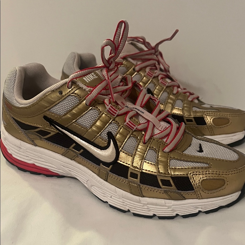 Nike P6000 gold and red 7.5
